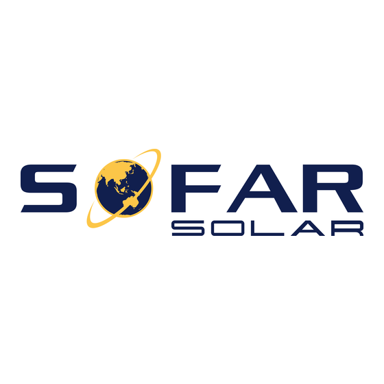 Sofar Solar SOFAR 25KTLX-G3 Benutzerhandbuch