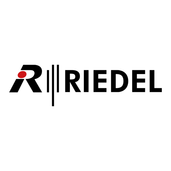 Riedel RiFaceG2 Installationshandbuch
