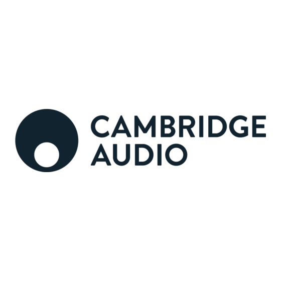 Cambridge Audio incognito Installationsleitfaden