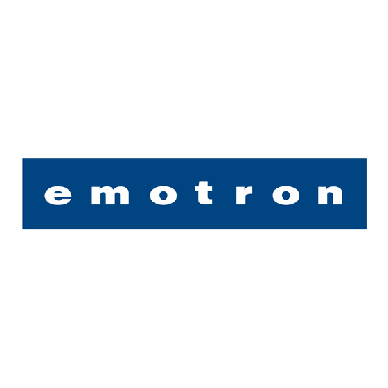Emotron EMX-R Serie Betriebsanleitung