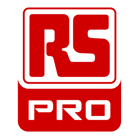 RS Pro RS CF-02 Bedienungsanleitung