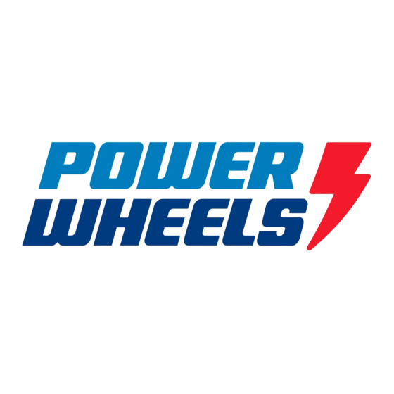 Power Wheels G4917 Benutzerhandbuch Mit Aufbauanleitung