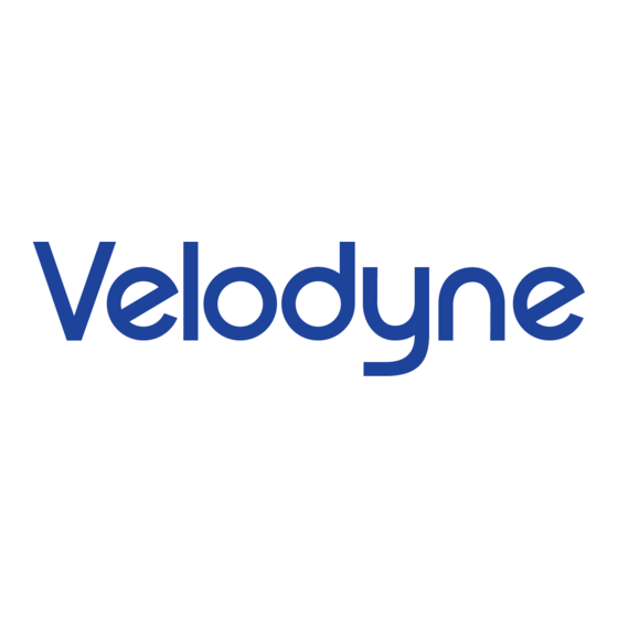Velodyne DD-10+ Bedienungsanleitung