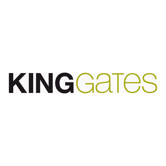 King gates ELEVO Anweisungen Und Warnungen Zur Installation Und Bbenutzung