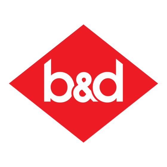 B&D Home 11101 Kurzanleitung