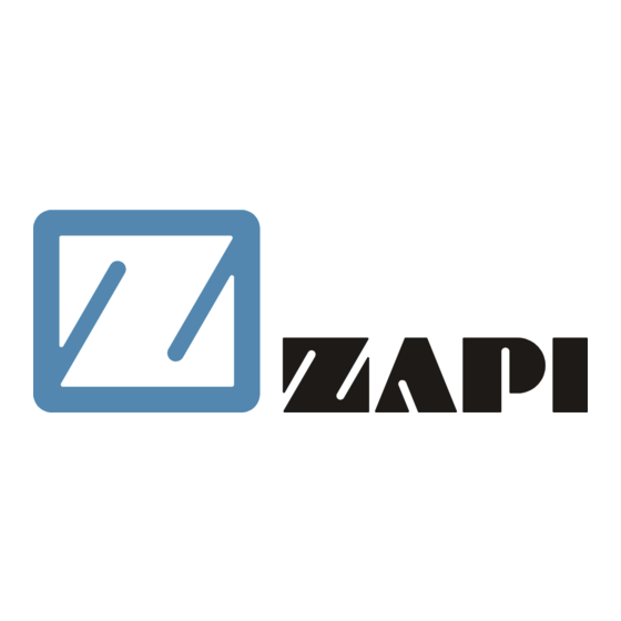 Zapi ZAPIMOS series Handbuch