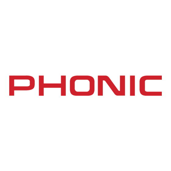 Phonic ZX2 Bedienungsanleitung