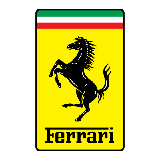 Ferrari FR series Hinweise Und Anleitungen Zum Gebrauch