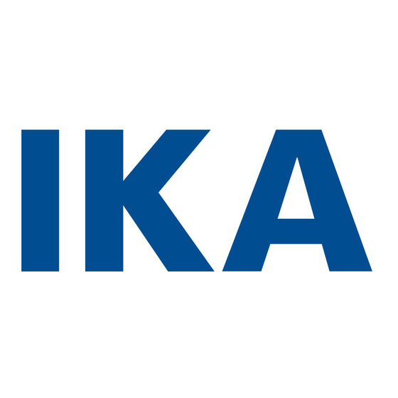 IKA ULTRA-TURRAX Tube Drive Betriebsanleitung