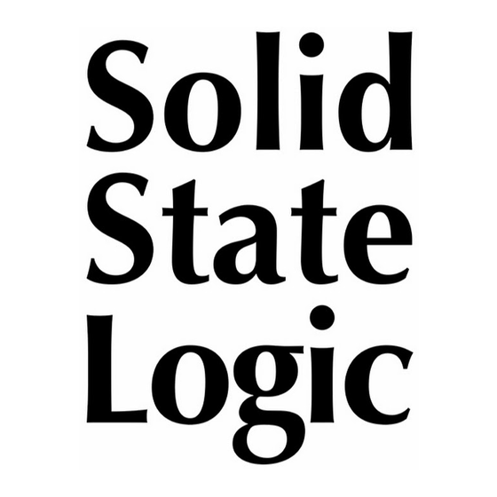 Solid State Logic Duende PCIe Installationsanleitung
