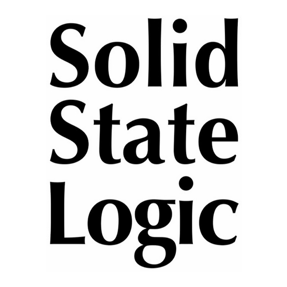 Solid State Logic XL-Desk Installationsanweisungen