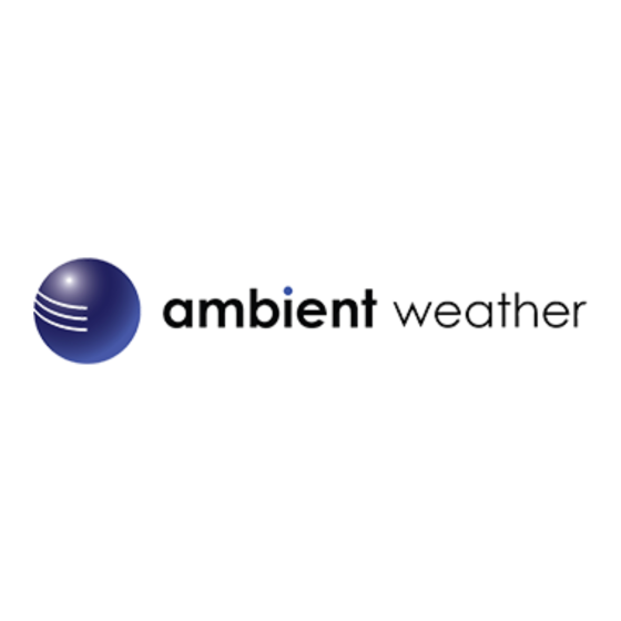 Ambient Weather WS-2000 Kurzanleitung Zur Installation