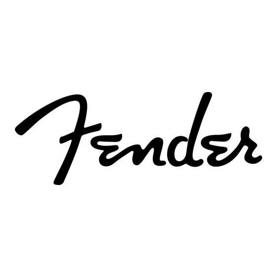 Fender RUMBLE 25 Bedienungsanleitung