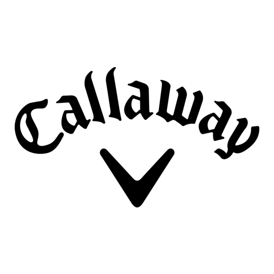 Callaway Micro Bedienungsanleitung