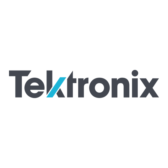 Tektronix 4 B Serie Schnellstart-Benutzerhandbuch