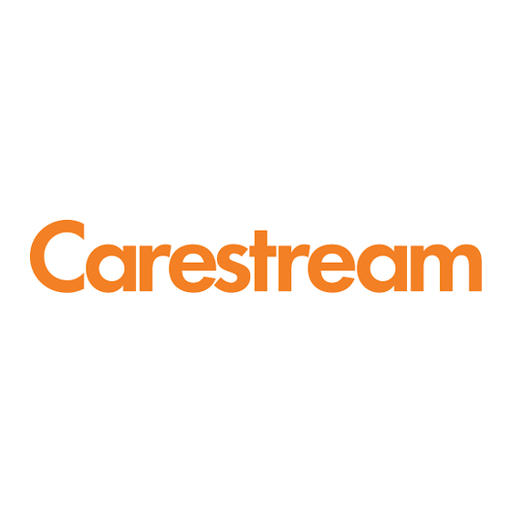 Carestream CS 8100 Serie Benutzerhandbuch