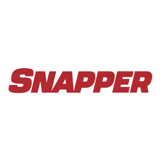 Snapper ELT RD Serie Bedienungsanleitung