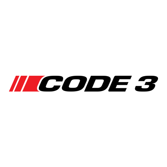 Code 3 XCEL Installations- Und Bedienungsanleitung