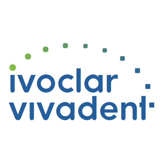 Ivoclar Vivadent UTS 3D Bedienungsanleitung