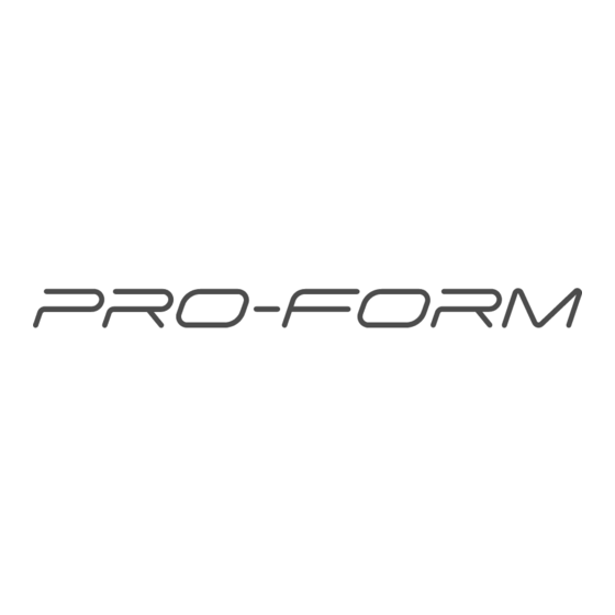 ProForm PFEL87076 Bedienungsanleitung