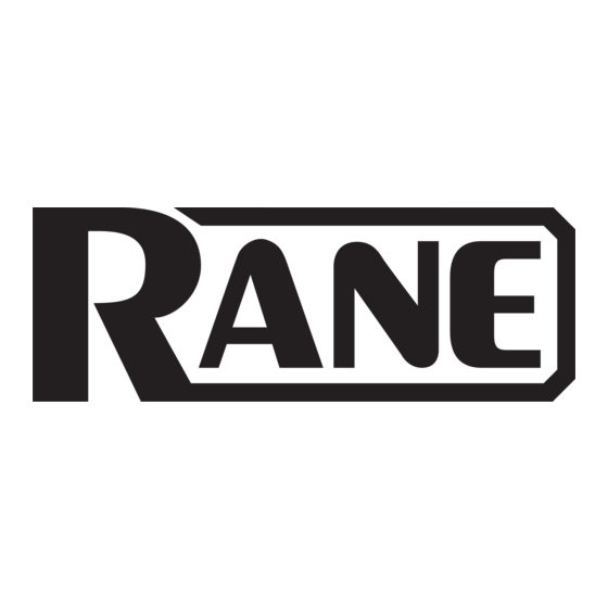 Rane RAD26 Benutzerhandbuch