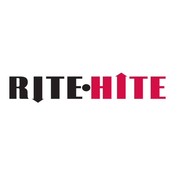 RITE-HITE FASTRAX Handbuch
