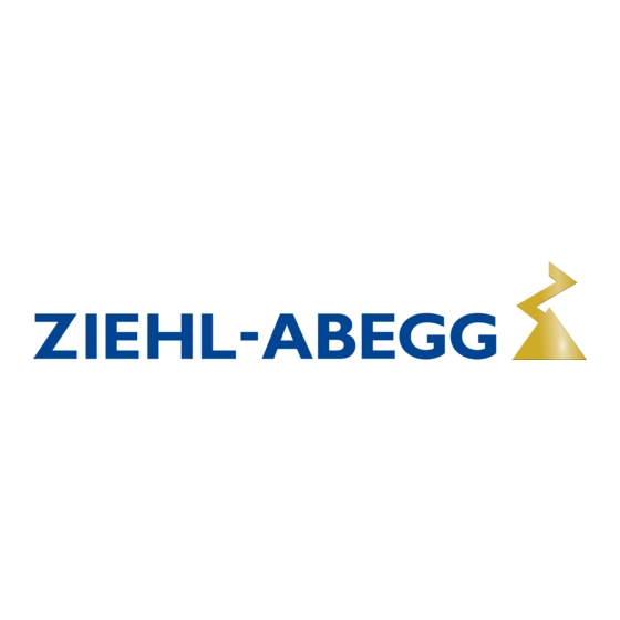 ZIEHL-ABEGG FA Series Montageanleitung