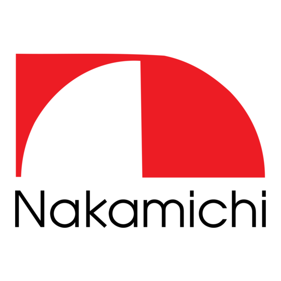 Nakamichi 1000mb Bedienungsanleitung