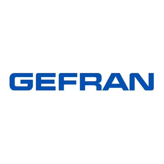 gefran GFX4-IR series Bedienungsanleitung Und Sicherheitshinweise