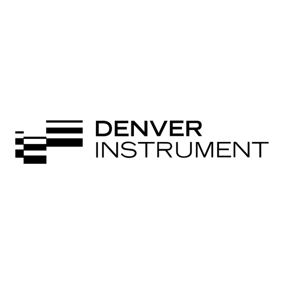 Denver Instrument APX-100 Bedienungsanleitung