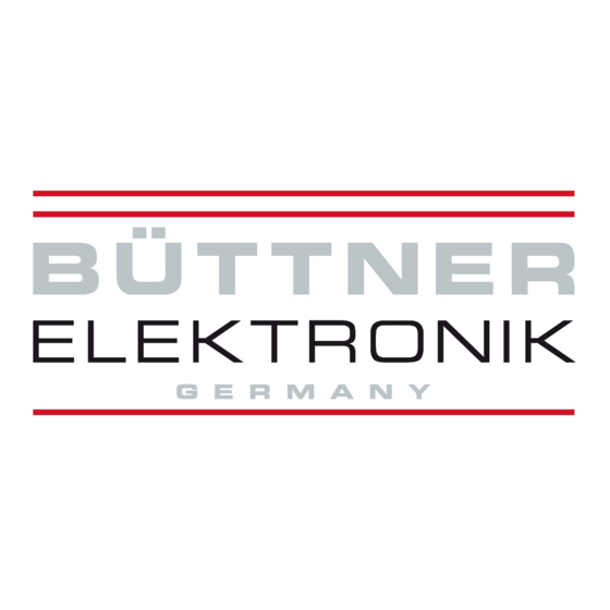 Buttner Elektronik MT Bedienungsanleitung