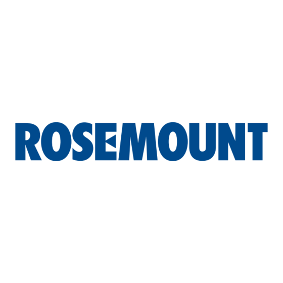 Rosemount 485 Annubar Kurzanleitung