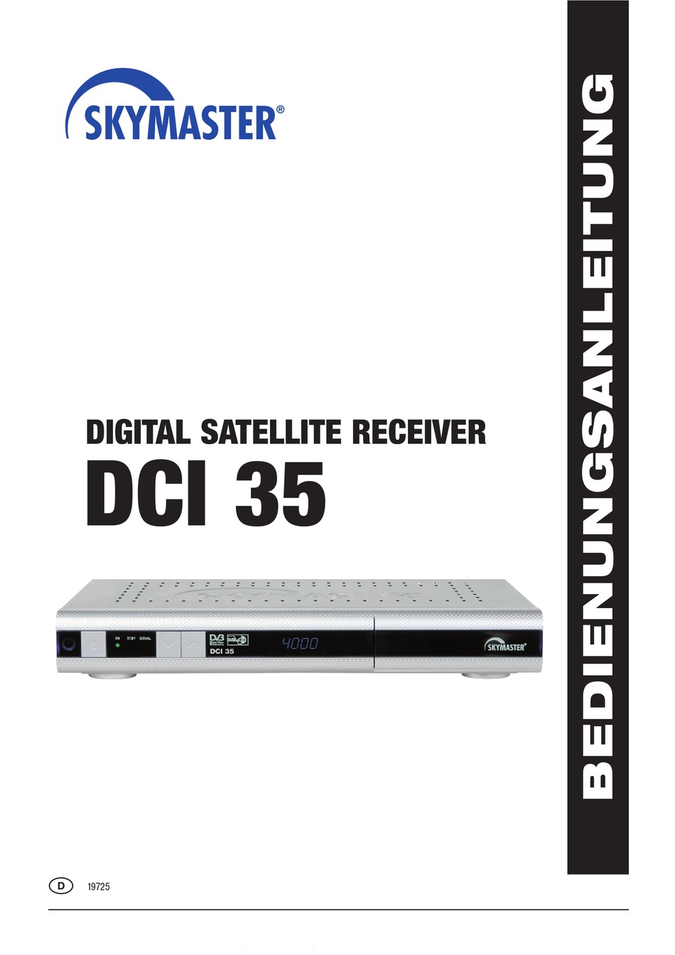Digital Sat Receiver DCI 35 von Skymaster 2 x CI Slot 