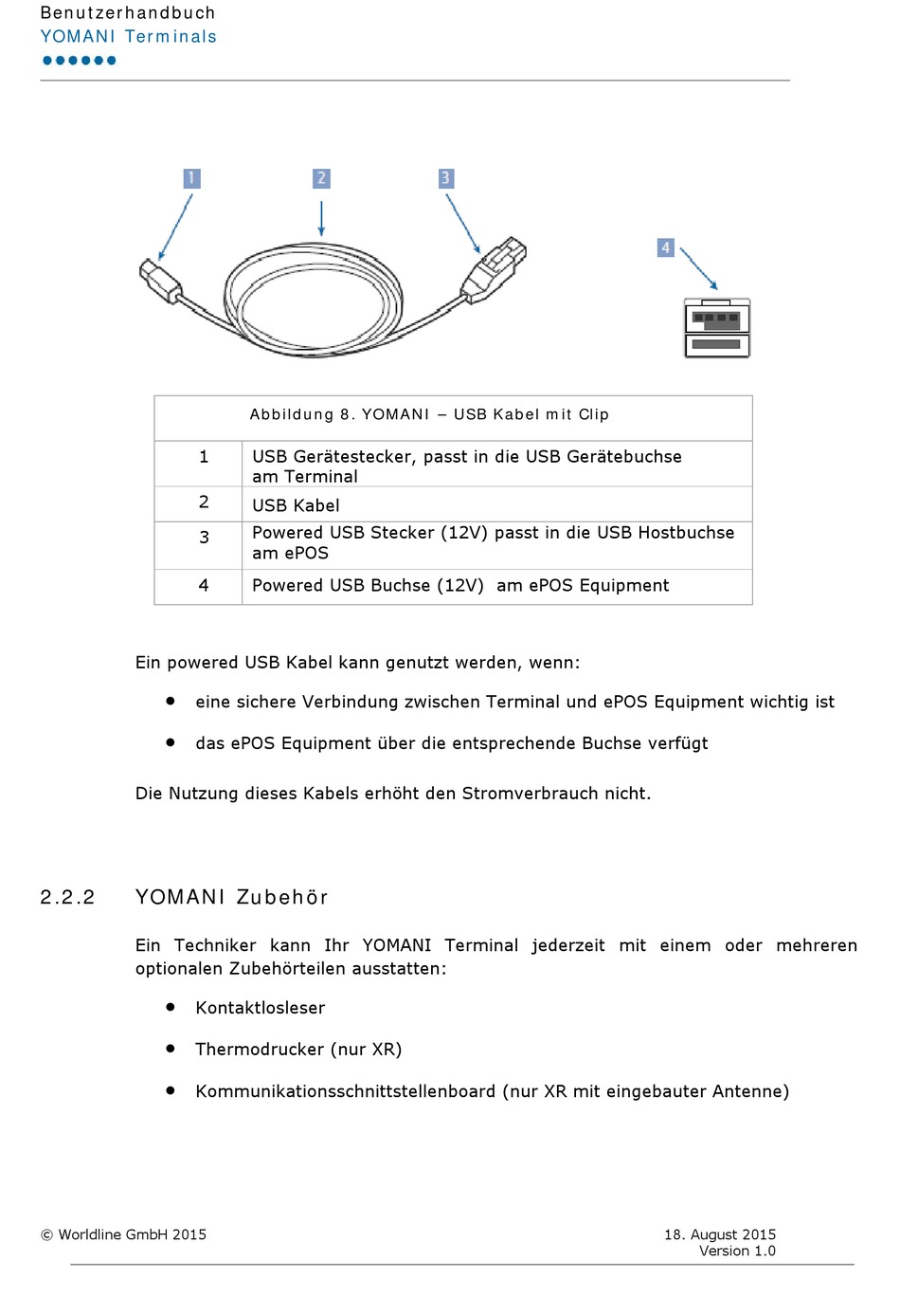 WORLDLINE Saturn 1000F2 Portable Flex User Guide
