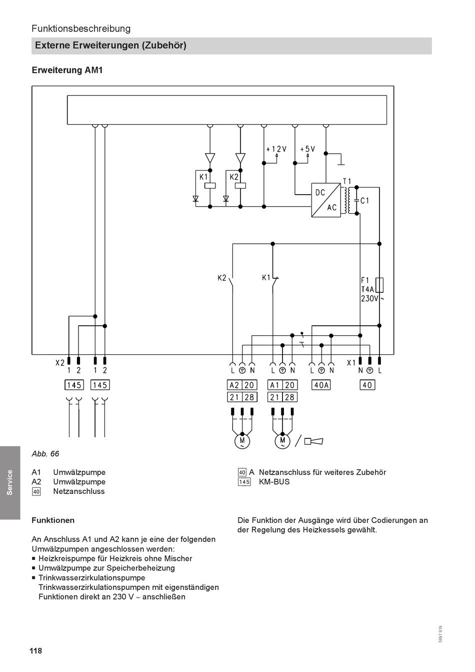 Externe Erweiterungen (Zubehör); Erweiterung Am1 - Viessmann VITODENS ...