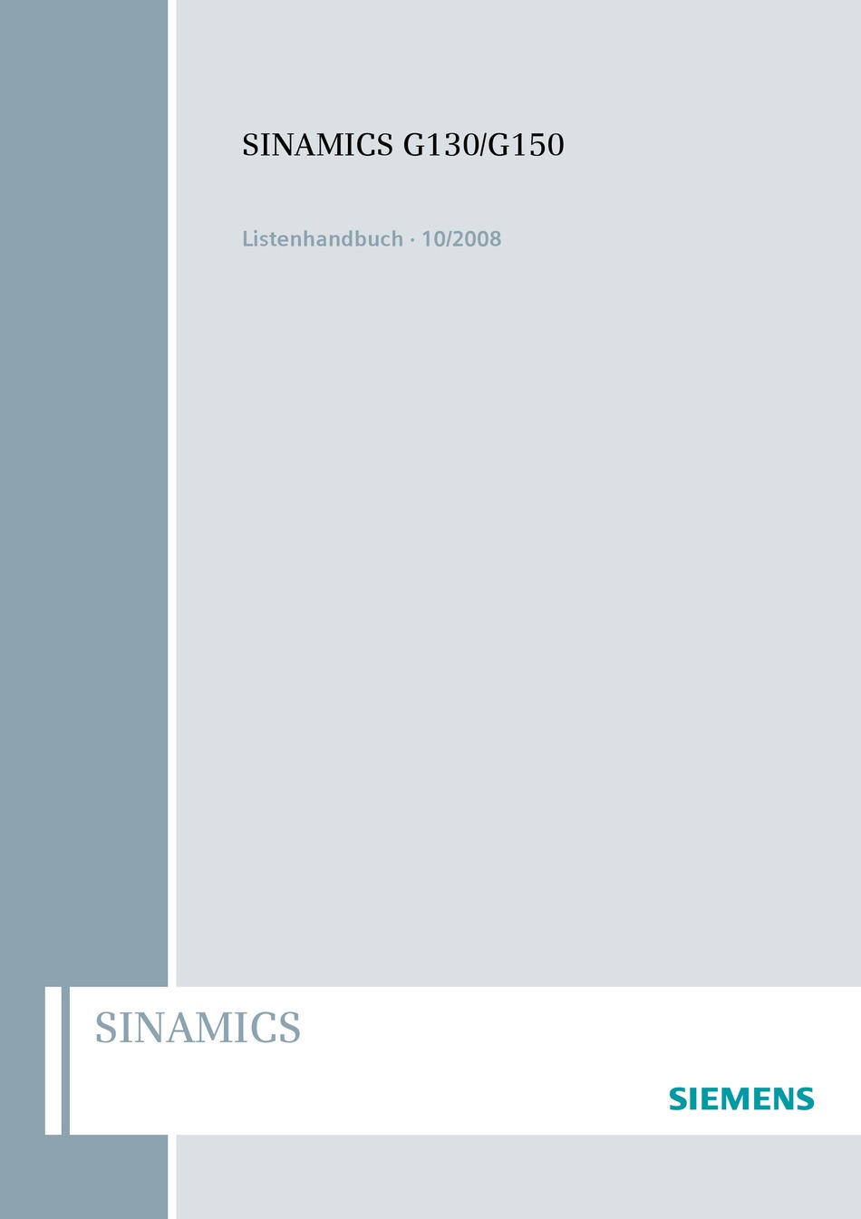 SIEMENS SINAMICS G130 HANDBUCH Pdf-Herunterladen | ManualsLib