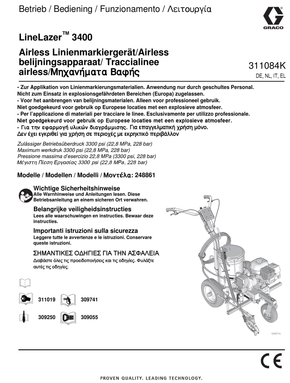 GRACO LINELAZER 3400 BETRIEBSANLEITUNG PdfHerunterladen ManualsLib