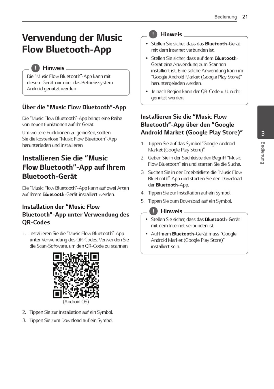 Verwendung Der Music Flow BluetoothApp; Installieren Sie Die "Music