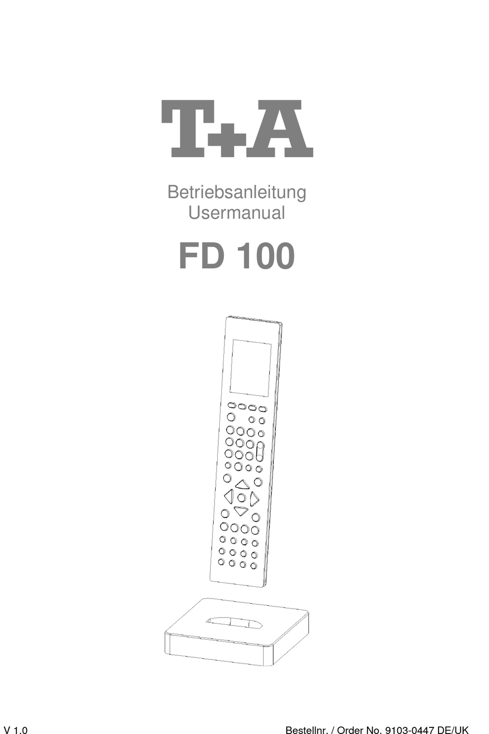 T A FD 100 BETRIEBSANLEITUNG Pdf-Herunterladen | ManualsLib