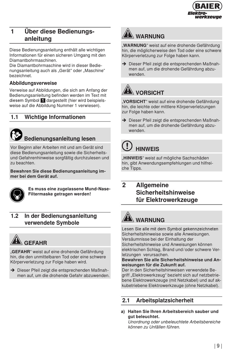 Über Diese Bedienungs Anleitung Wichtige Informationen In Der