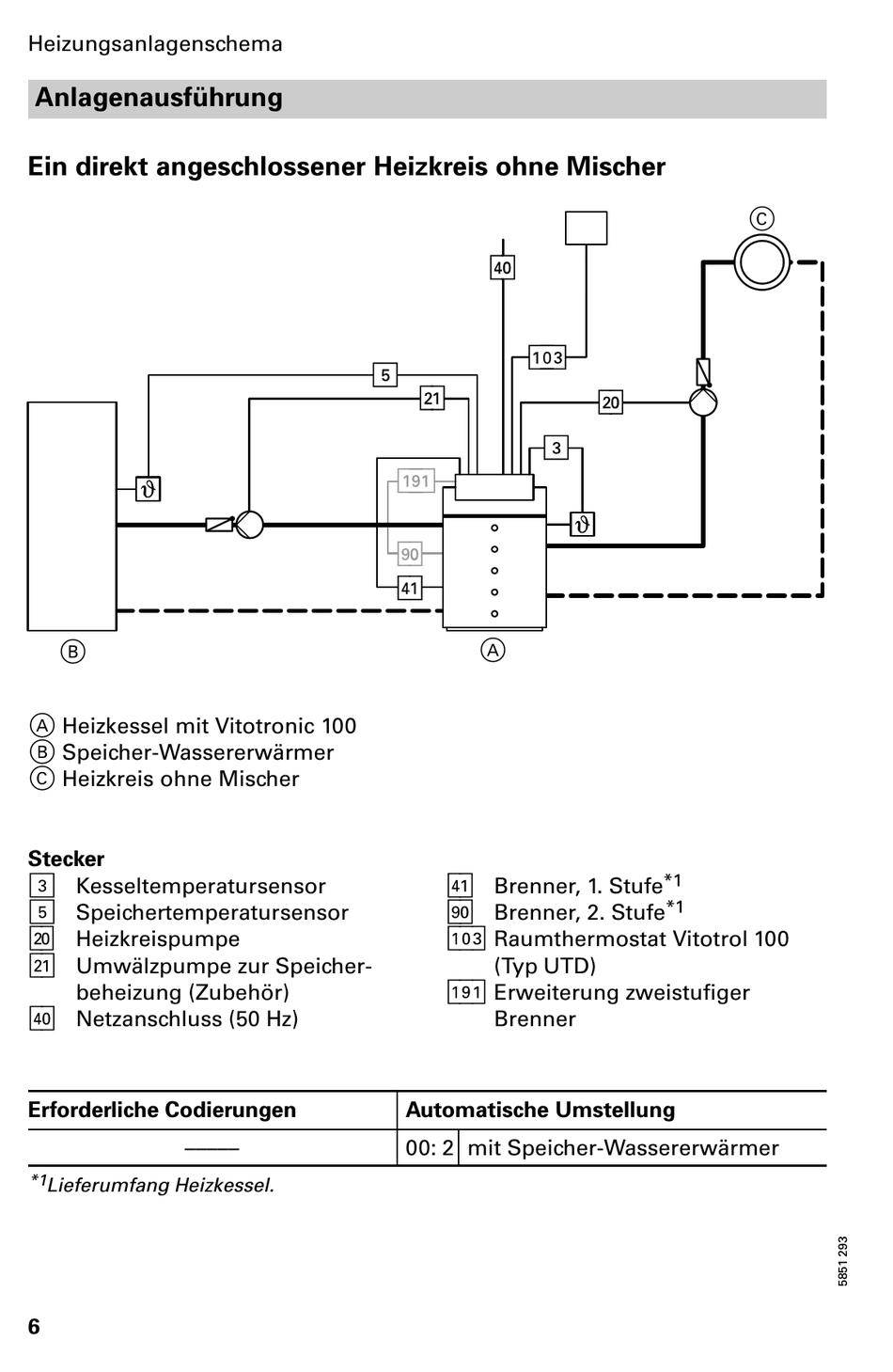 Heizungsanlagenschema Anlagenausf Hrung Viessmann Vitotronic Kc Montage Und