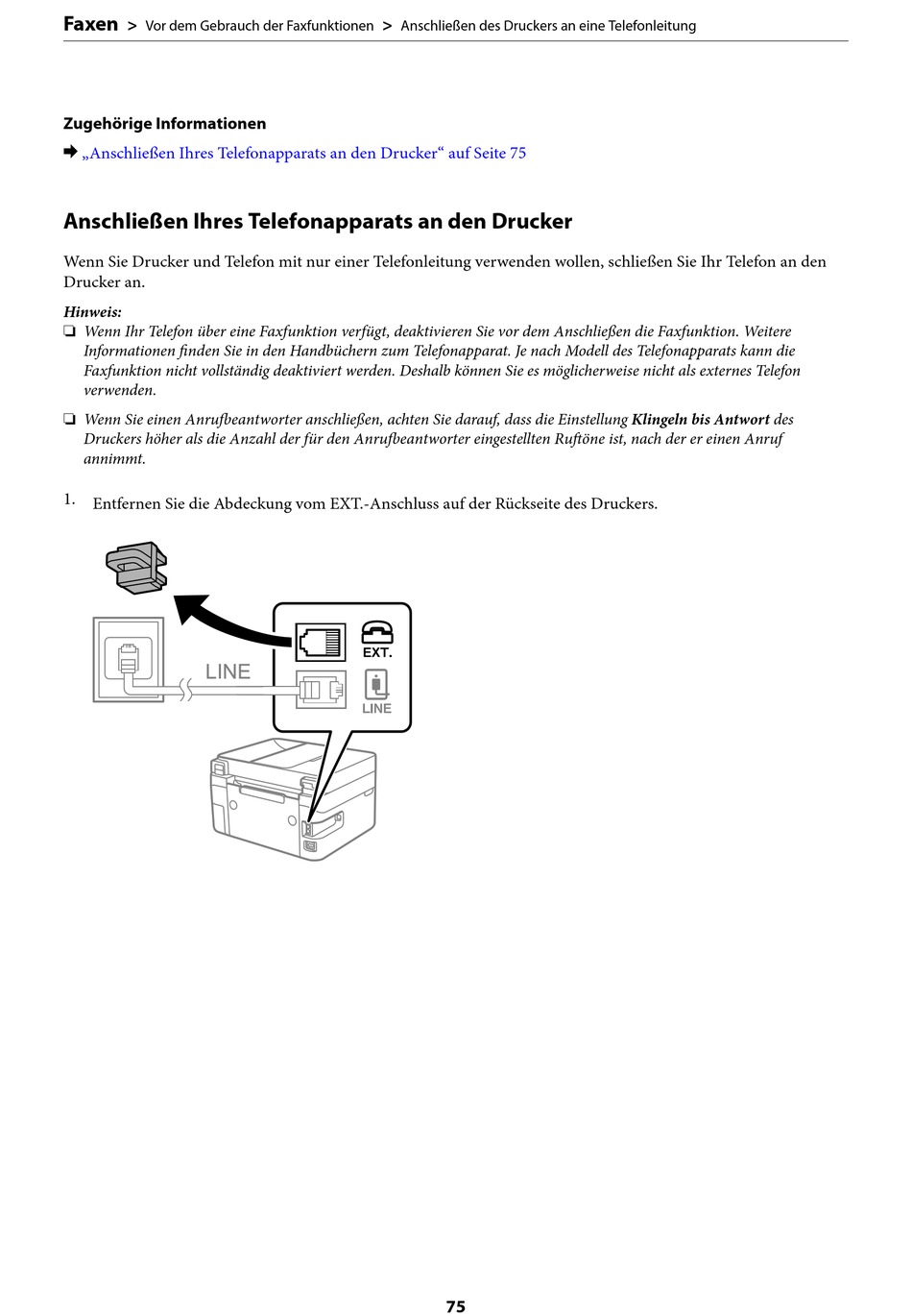 Anschließen Ihres Telefonapparats An Den Drucker Epson Wf 2930 Serie Benutzerhandbuch Seite 2113
