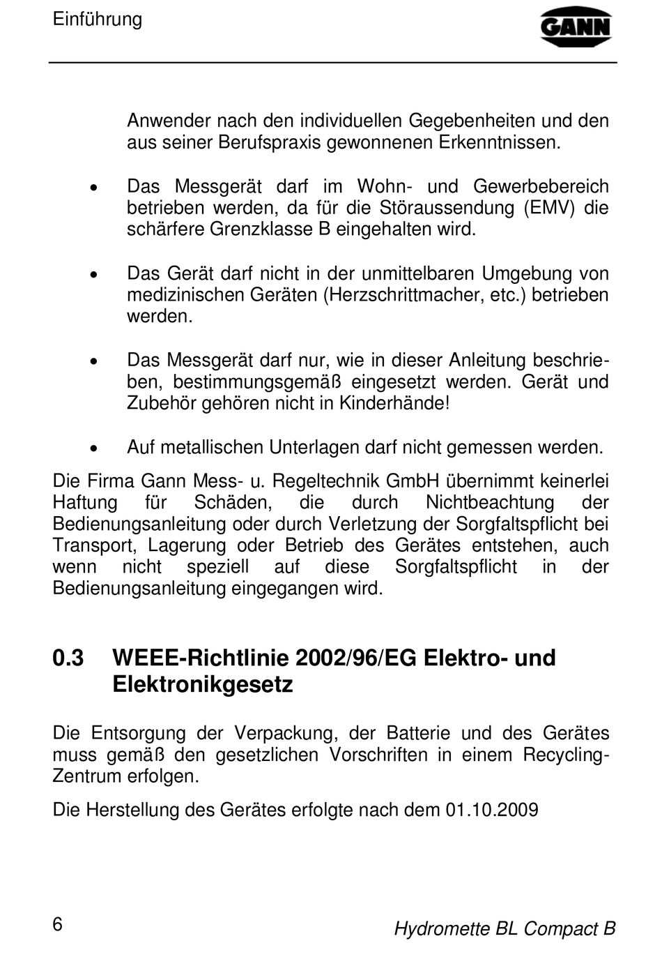 Weee-Richtlinie 2002/96/Eg Elektro- Und Elektronikgesetz - GANN ...