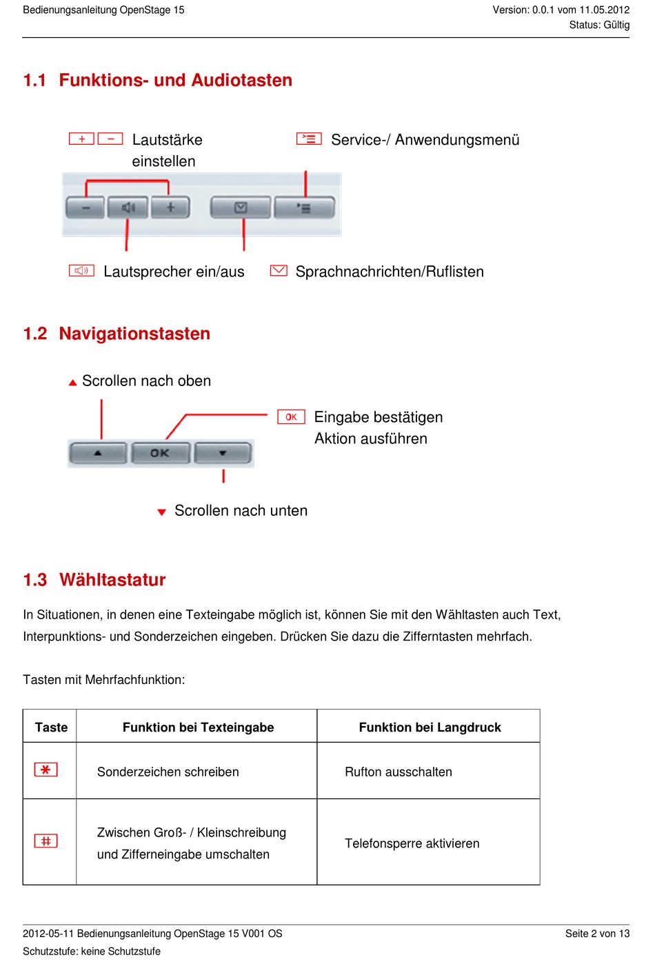 Funktions Und Audiotasten; Lautstärke Einstellen; Navigationstasten; Wähltastatur Siemens