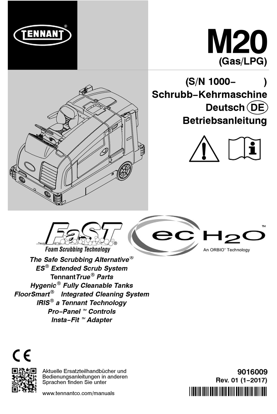 TENNANT M20 BETRIEBSANLEITUNG PdfHerunterladen ManualsLib