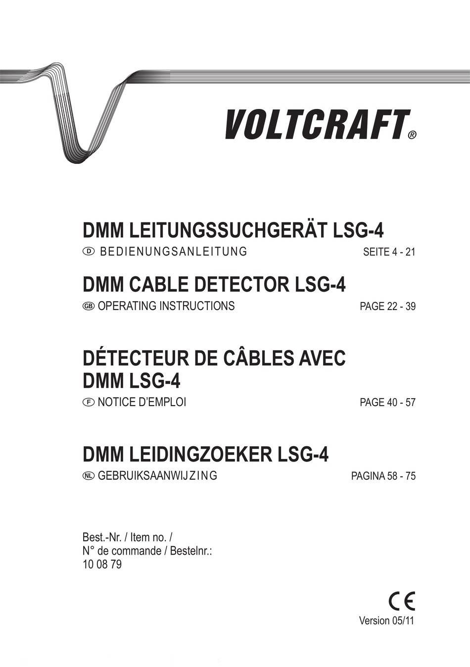 VOLTCRAFT LSG-4 Leitungssucher 