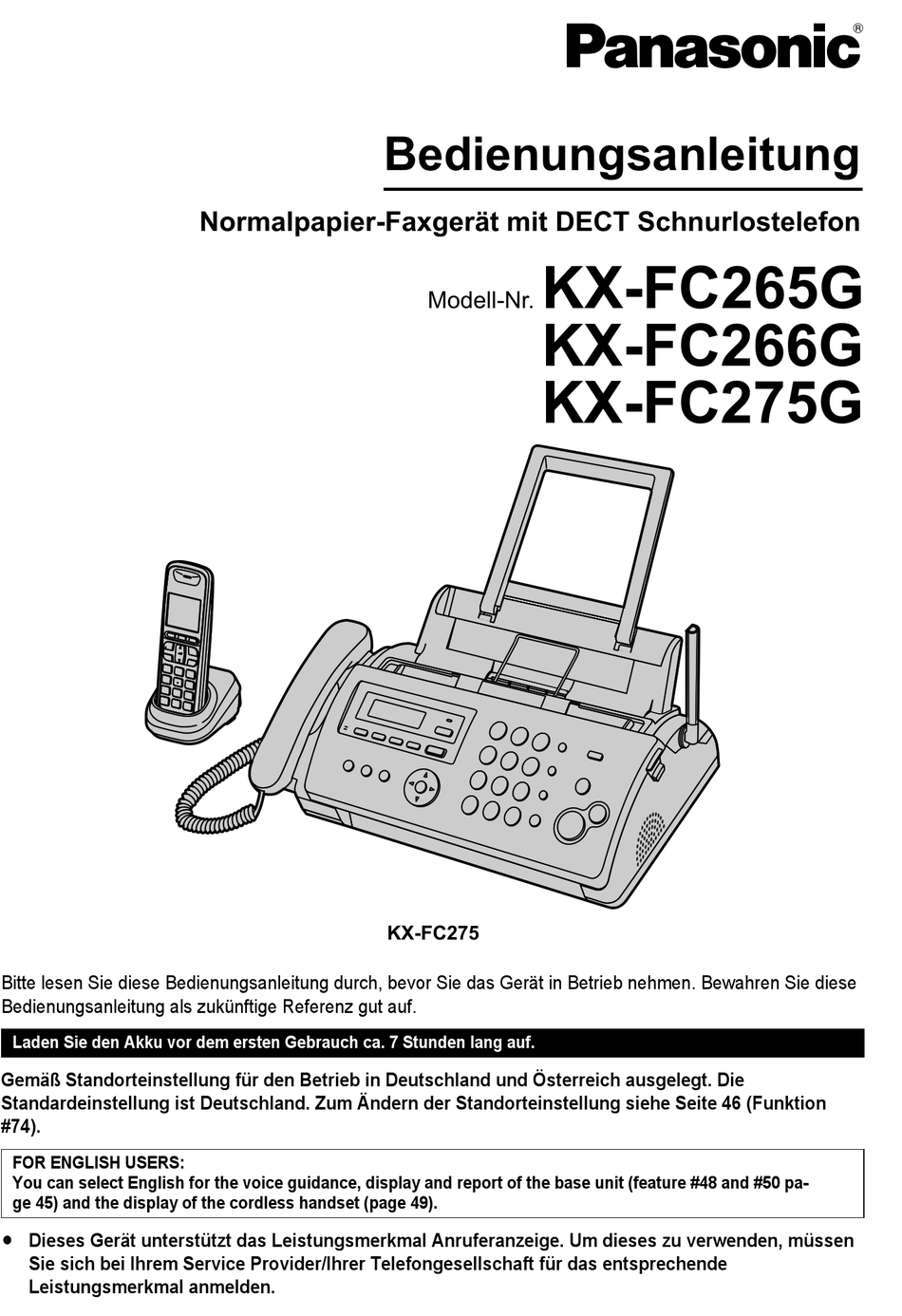 KXFC265GS 2x Faxfolie für Panasonic KX-FC 265 G-S KX FC 265 G S  kompatibel 