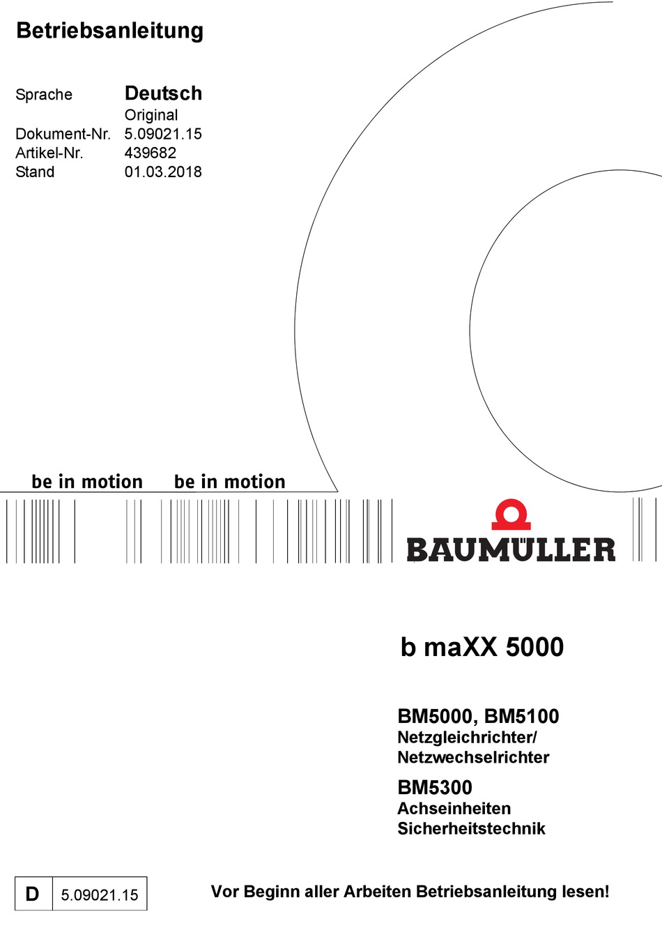 BAUMULLER B MAXX 5000 BETRIEBSANLEITUNG Pdf-Herunterladen | ManualsLib