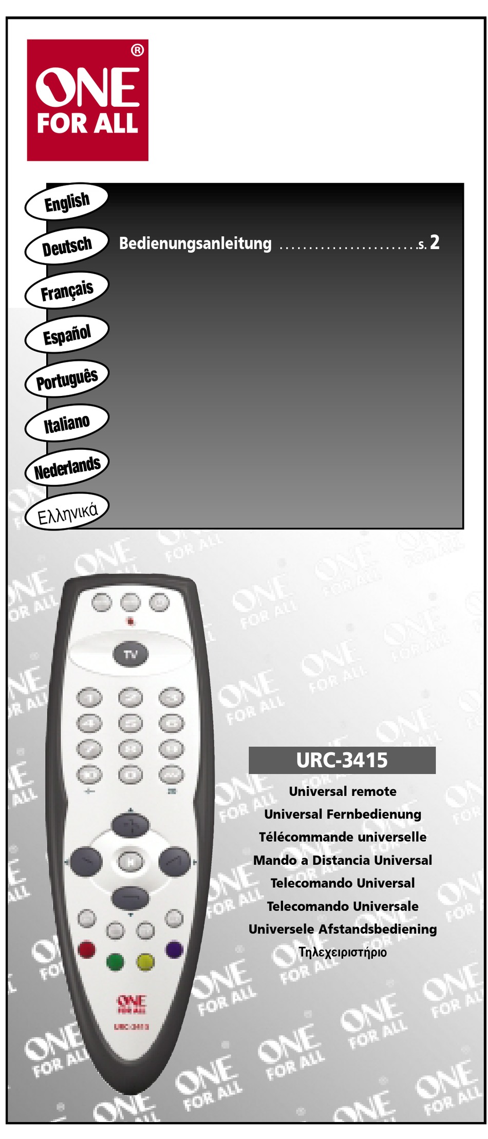 Télécommande Universelle One For All URC3940 Slim line 4