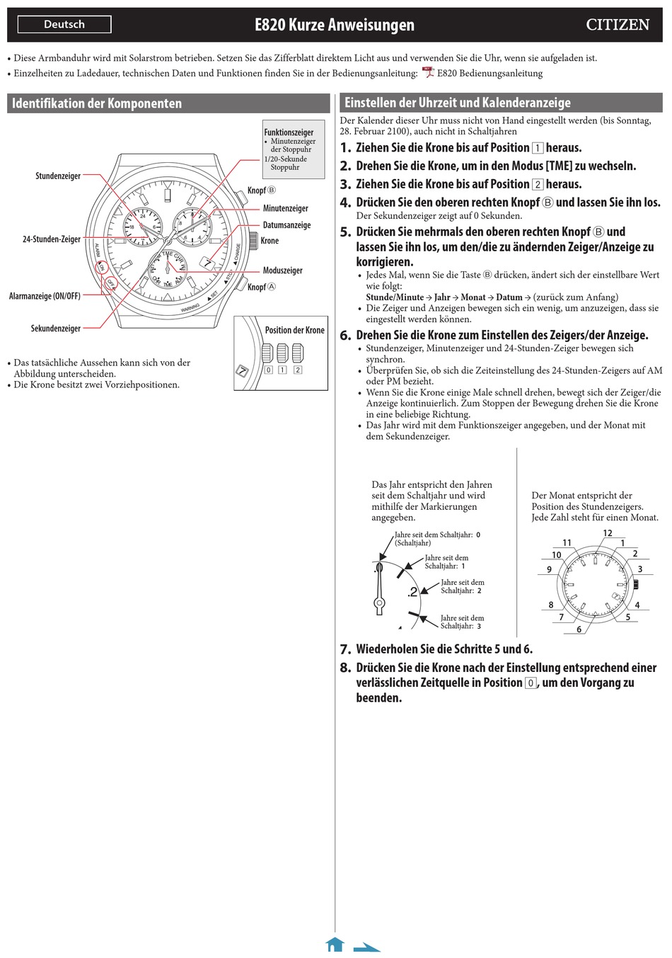 Citizen discount e820 manual